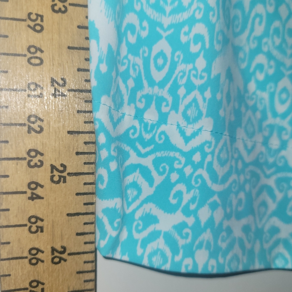 Coolibar Perissa UPF50+ Aire Tapered Pants Cropped Blue White Floral Size XL - Picture 15 of 15